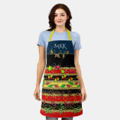 Monogram Posh Festive Schürze (Getragen)