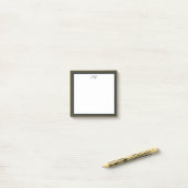 Monogram Post-It Notes Klebezettel (Auf Schreibtisch)