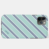 Monogram Preppy-Minenstreifen Case-Mate iPhone Hülle (Rückseite (Horizontal))