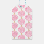 Monogram Preppy Pumpkin Bows Erntedank Geschenkanhänger (Rückseite)