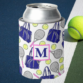 Monogram Preppy Tennis Navy Dosenkühler