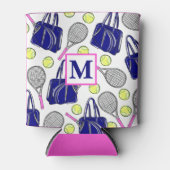 Monogram Preppy Tennis Navy Dosenkühler (Vorderseite)