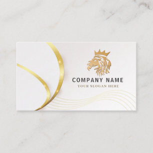 Monogram Professional Goldener Löwen-Logo Visitenkarte