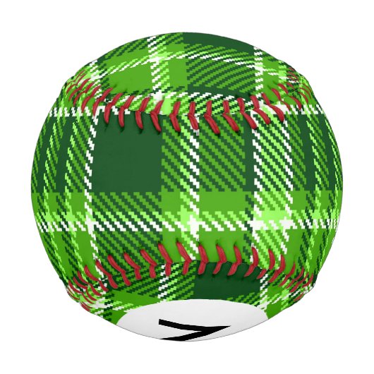 Monogram Prüfed Green Color Muster Baseball (Rückseite)