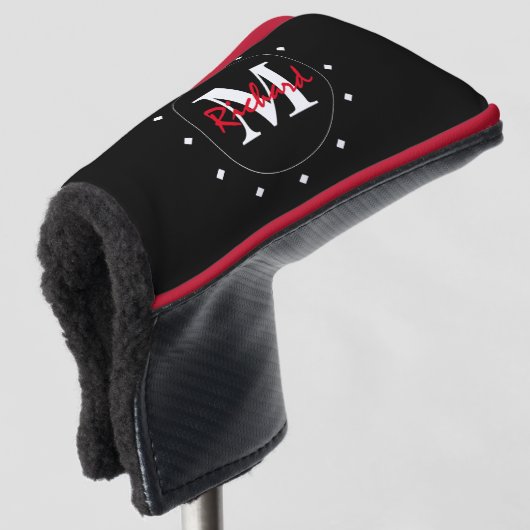 Monogram Putter Cover Golf Headcover (3/4 Vorderseite)