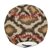 Monogram Python Schlange Hautmuster 2 Baseball (Rückseite)