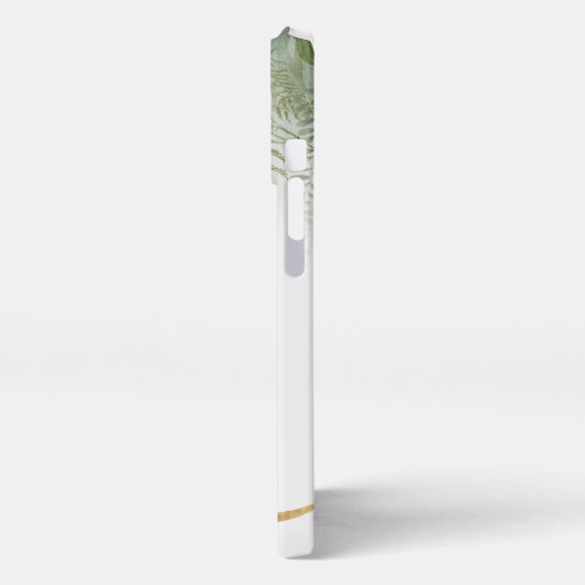 Monogram Q Elegant Succulent iPhone Case Hülle (Linke Seite)