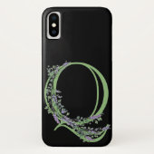 Monogram Q Lavendel Eucalyptus Case-Mate iPhone Hülle (Rückseite)