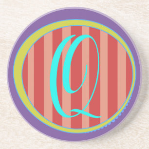 Monogram Q Sandstone Untersetzer