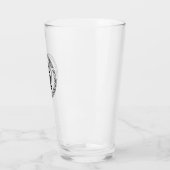 Monogram Q - Viking Style - Pint Glass Glas (Links)