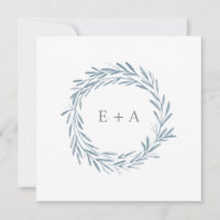 Monogram-Quadrat für die Wasserfarbe Save the Date