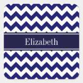 Monogram Quadratischer Aufkleber (Vorderseite)