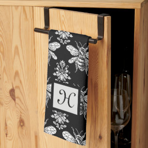 Monogram Queen Bee Kitchtuch Geschirrtuch