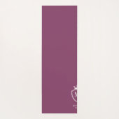 Monogram Queen of yoga lila Yogamatte (Rückseite)