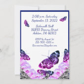 Monogram Quinceañera 15 und Take Flight UAWG & Einladung (Rückseite)