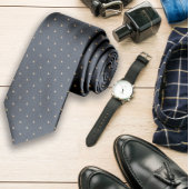 Monogram-Quote für graue Individuelle Name Krawatte