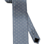 Monogram-Quote für graue Individuelle Name Krawatte