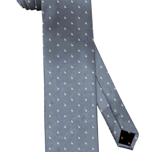 Monogram-Quote für graue Individuelle Name Krawatte