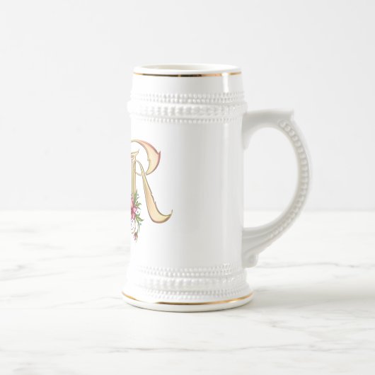 Monogram R Gift-Tasse Bierglas (Rechts)