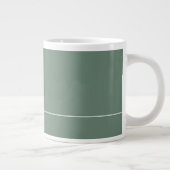 Monogram R in Beautiful Scroll Typografy Jumbo-Tasse (Rechts)