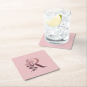 Monogram R Pink Roses Untersetzer Set (Vor Ort)