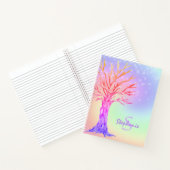 Monogram Rainbow Glitzern Girl Notizblock (Innenseite)