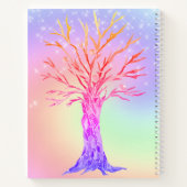 Monogram Rainbow Glitzern Girl Notizblock (Rückseite)