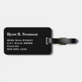 Monogram Rainbow Lesbian Gay Bisexual Transgender Gepäckanhänger (Rückseite horizontal)