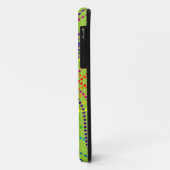 Monogram Rainbow Polka Dots Blume iPhone Case (Hinten/Links)