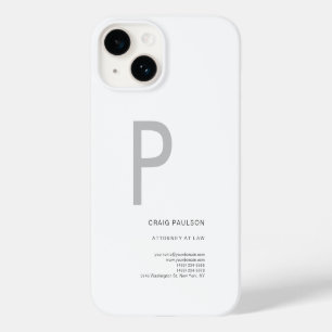 Monogram Rechtsanwalt Modern Case-Mate iPhone 14 Hülle