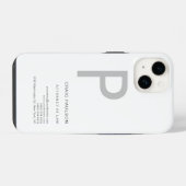 Monogram Rechtsanwalt Modern iPhone Hülle (Rückseite (Horizontal))