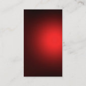 Monogram Red Black Consultant-Visitenkarte Visitenkarte (Rückseite)