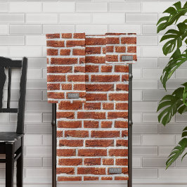 Monogram Red Brick Wall Muster Moderne Industriell Badhandtuch Set