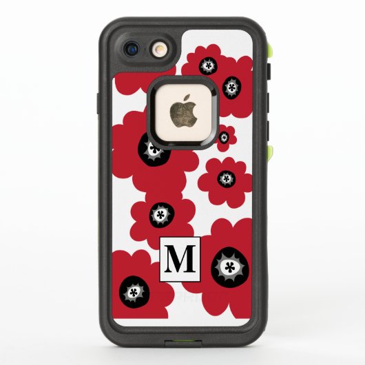 Monogram Red Floral (Rückseite)