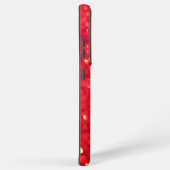 Monogram Red Glitzer für den benutzerdefinierten F Samsung Galaxy Hülle (Rechte Seite)