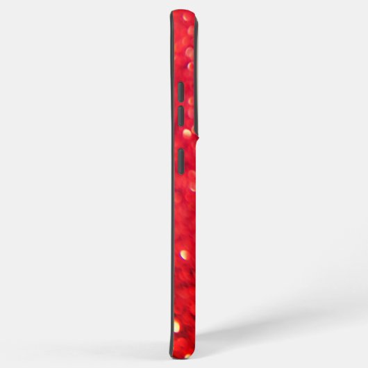 Monogram Red Glitzer für den benutzerdefinierten F Samsung Galaxy Hülle (Rechte Seite)