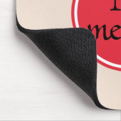 Monogram Red Gold Circle Mousepad (Ecke)