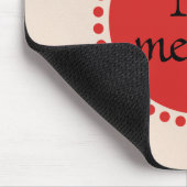 Monogram Red Gold Circle Mousepad (Ecke)