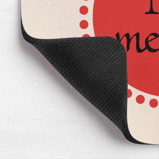 Monogram Red Gold Circle Mousepad (Ecke)