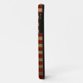 Monogram Red Golden Strikes Chic Style Case-Mate iPhone Hülle (Hinten/Links)