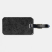 Monogram Red Gray Muster Moderner Berater Gepäckanhänger (Rückseite horizontal)