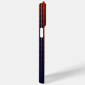 Monogram Red Halftone Modern Initial Personalisier Case-Mate iPhone Hülle (Rückseite / Rechts)