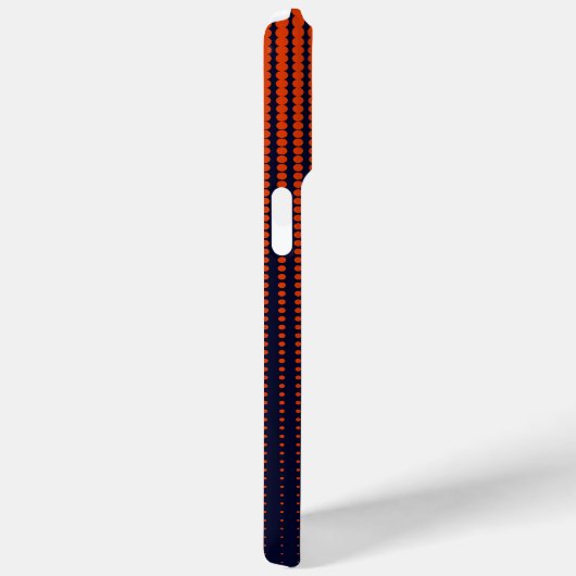 Monogram Red Halftone Modern Initial Personalisier Case-Mate iPhone Hülle (Rückseite / Rechts)