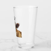 Monogram Red Holstein Cow Dairy Farm Livestock Glas (Links)