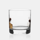 Monogram Red Holstein Cow Dairy Farm Livestock Whiskyglas (Links)