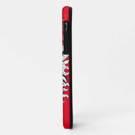 Monogram Red Skeleton Court Jester Case-Mate iPho iPhone Hülle (Hinten/Links)