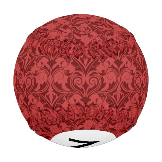 Monogram Red Wallpaper Baseball (Rückseite)