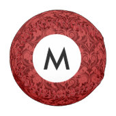 Monogram Red Wallpaper Baseball (Vorderseite Links)