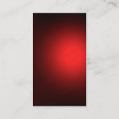 Monogram Red White Modern Simple Business Card Visitenkarte (Rückseite)