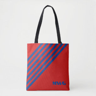 Monogram Red White Tasche